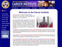 Tablet Screenshot of careerinstitute.us